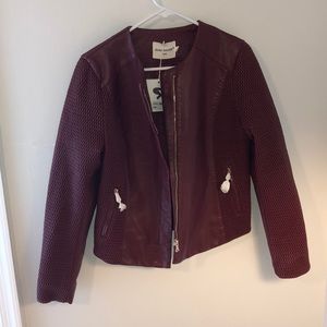 Faux leather jacket